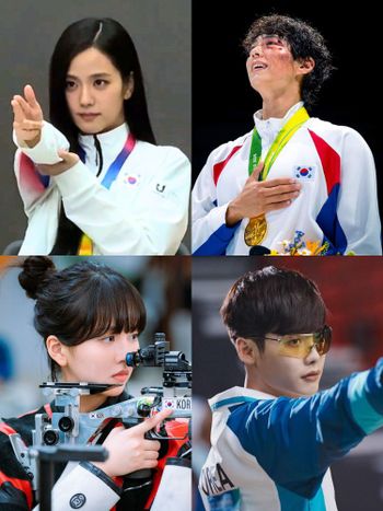 韓網熱議超像奧運選手的韓星！JISOO、金所泫被封最美射擊女神，朴寶劍滿臉傷拳擊奪金，最後一位掀起擊劍熱潮！