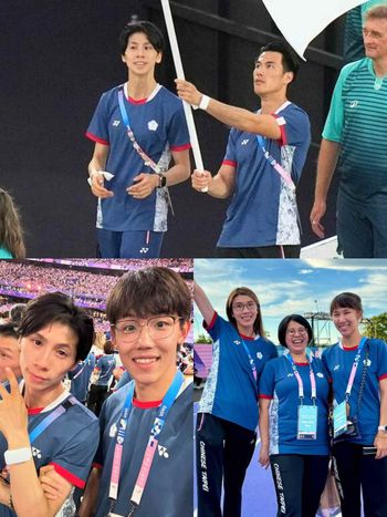 巴黎奧運閉幕式太感人！「世界拳后」林郁婷、楊俊瀚共任掌旗官！人群中一眼看見台灣之光！