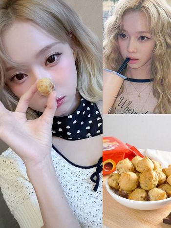 aespa Winter深夜狂發義美小泡芙合照！自爆：太好吃了，我吃了三包！還迷上「這間」黑糖珍奶！
