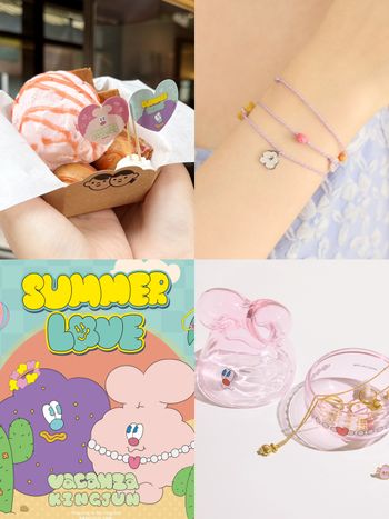 女生最愛飾品品牌vacanza和人氣插畫KINGJUN聯名！蠢兔收納盒、雞蛋糕太可愛了吧 ！