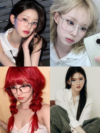 韓網熱議5位「天生眼鏡臉」女愛豆！Winter嬰兒巴掌臉、張員瑛露額戴眼鏡根本AI！
