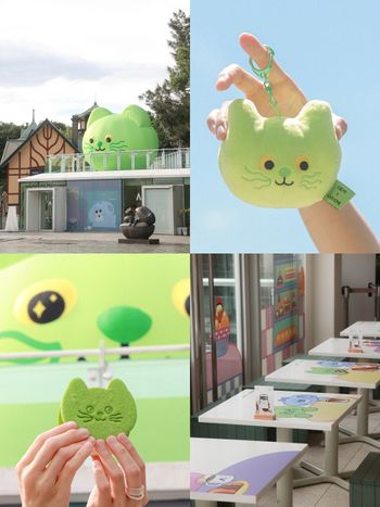 2024台北最新打卡景點！超Q「巨型喵喵氣球」登陸CAFE ACME北美館、貓臉冰淇淋餅乾必點！