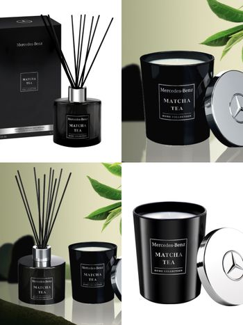 低調奢華的日式茶道香！Mercedes-Benz 全新居家香氛系列「抹茶蠟燭、擴香」，把大自然香氣帶回家！