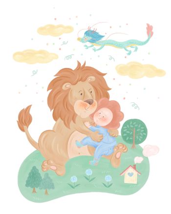 性別揭曉派對！ㄧ幅圖裡面包含很多資訊的插畫😆