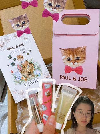9月處女座的生日禮物🎁 Paul & Joe 貓咪禮盒/限量唇膏盒/香榭大道128