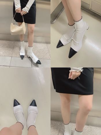 瑪莉珍綁帶穆勒鞋開箱 搭襪子真的好可愛！！！