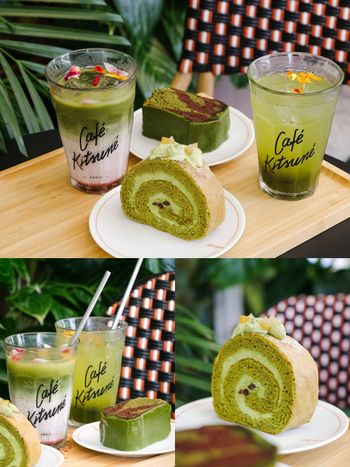 抹茶控準備開吃！Café Kitsuné巴黎限定「抹茶生乳捲、玫瑰抹茶拿鐵」台灣也吃得到！