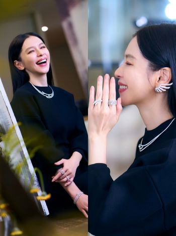 快50歲還是美的像仙女！徐若瑄拍攝珠寶品牌畫報曝光、超緊小V臉根本少女吧！