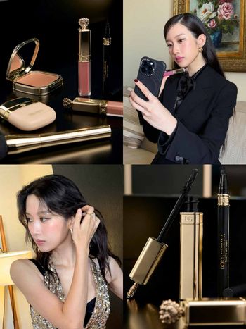 文佳煐D&G妝容推薦！美成藝術品「愛心寶石唇釉」，拿出補妝變亮點！最美眼線液新品、根本是精品！