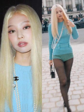 金髮Jennie全網爆討論！壓軸降臨香奈兒秀場！合身針織、火辣熱褲，零贅肉身材下輩子也想要！