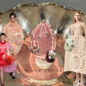 Simone Rocha SS25 美甲時裝：指尖與高級時尚の完美融合🎀🦢✨
