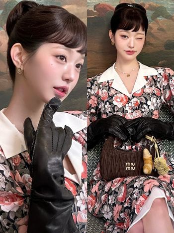 沒有張員瑛駕馭不了的造型！Miu Miu大秀短瀏海+復古花洋裝、美到像油畫走出來的！