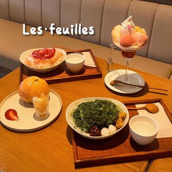 ▫️大阪▫️今日吃「les.feuilles」超絕水蜜桃系列甜點 滿滿配料的聖代好滿足