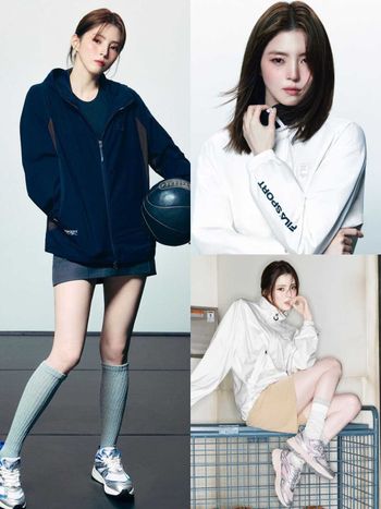 沒有韓韶禧駕馭不了的！拍FILA畫報「AI美顏+細白漫畫腿」同款粉紅球鞋找到了！