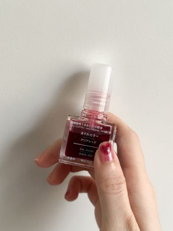 💅🏻MUJI無印良品 指甲油 - 透明紅