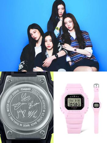 CASIO x ITZY聯名手錶第二彈來了！超美配色必收、還送成員手繪貼紙，粉絲會瘋掉！