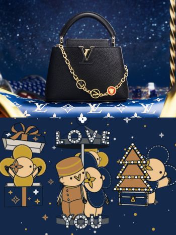 LV聖誕節免費LINE貼圖來了！超實用「Ok、Thank You」貼圖、旋轉木馬圖案太可愛了！
