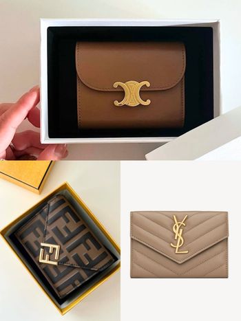 2025年度代表色摩卡慕斯棕皮夾5選！FENDI、YSL一萬多收，這品牌短夾賣到缺貨！
