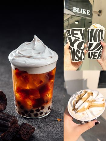 2024冬季最新手搖飲推薦！精品奶茶BLIKE「搖滾拿鐵」濃郁奶霜、Q彈珍珠+咖啡凍爆療癒必喝！