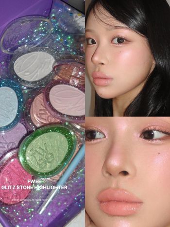 fwee星光打亮盤今天開賣！12月誕生石靈感高光，韓國女生「高級立體光秘訣」都在這裡！