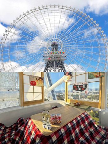 搭摩天輪也能超溫暖！OSAKA WHEEL限時打造「天空暖桌摩天輪」、經典暖桌+暖呼呼關東煮超爆療癒！