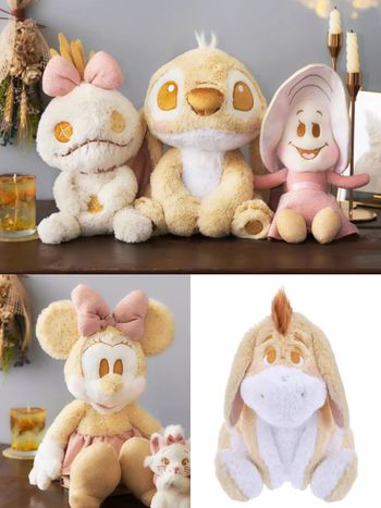 迪士尼開賣冬季限定香檳珠光系列玩偶！細緻絨毛宛若冬天雪花、「奶茶金米妮、淡粉牡蠣寶寶」必買！