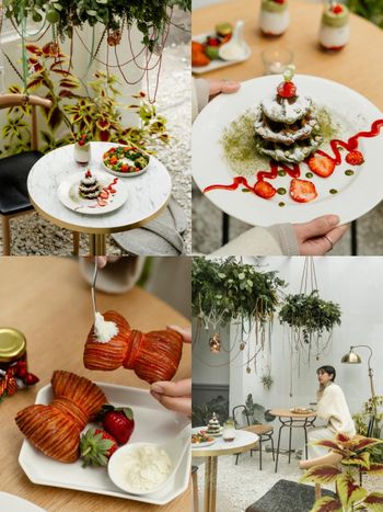 become brunch攜⼿⽊商咖啡「新年蝴蝶結可頌、耶誕⼩樹鬆餅盤」打造滿分幸福感！