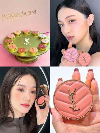 2025「最美精品腮紅」問世！YSL恆久完美透膚煙染腮紅，皮革氣墊＋乳霜粉體轉換，一抹秒化為細膩寶寶粉頰！