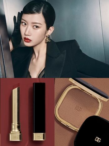 2025時尚彩妝趨勢！文佳煐完美詮釋D&G BEAUTY「摩卡慕斯」妝容，最美精品修容盤、分秒打造立體時尚小臉！