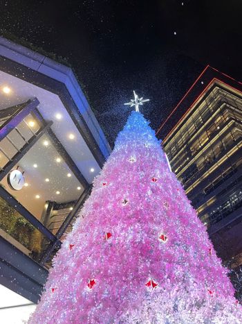 台北信義區熱鬧聖誕氛圍
