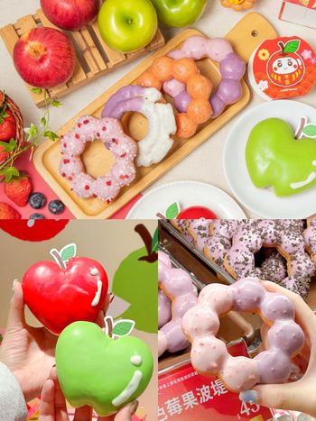 Mister Donut草莓季甜點開賣！「草莓脆脆波堤、雙色莓果波堤」酸甜療癒、新年限定「蘋安巧貝」也必吃！