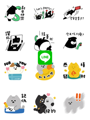 2025蛇年超應景11款LINE免費貼圖懶人包！招財貓、馬來貘、「錢過去囉」開運貼圖⋯拜年就用它！