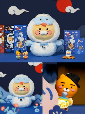 2025蛇年限定Kakao Friends變裝玩偶開賣！藍蛇春植玩偶、開運燈籠萊恩公仔全都好欠買！