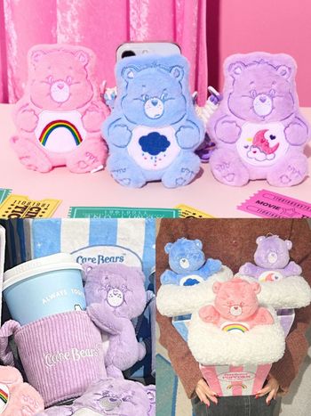 可愛到發瘋瘋！威秀影城限定Care Bears「彩虹熊毛絨杯套、爆米花桶毛毯」這天開賣！