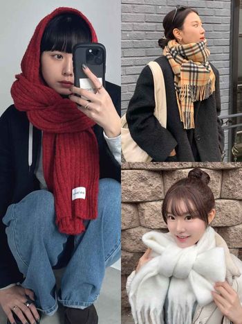 日韓女生都這樣圍！7種超簡單「冬天圍巾綁法」教學！蝴蝶結圍法一秒小臉、快通通學起來！