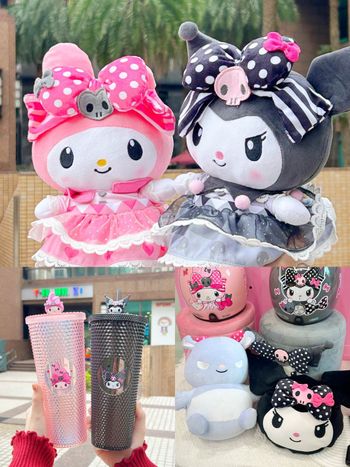 三麗鷗粉絲瘋掉！7-11最新集點「酷洛米+美樂蒂蕾絲洋裝玩偶組、Q翻雙面抱枕」都想要！