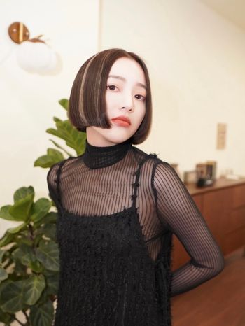 參伍 Hair Design｜撞色線條染 X 復古短髮✨打造歐美系の酷感造型💞