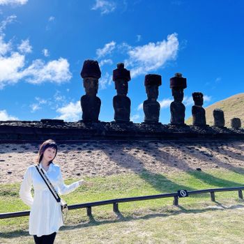 【智利-Easter Island】復活節島阿納克納海灘 | Ahu Nau Nau | Ahu Ature Huke