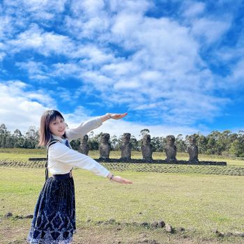 【智利-Easter Island】復活節島阿基維祭壇 | 七位探險家 | Ahu Akivi