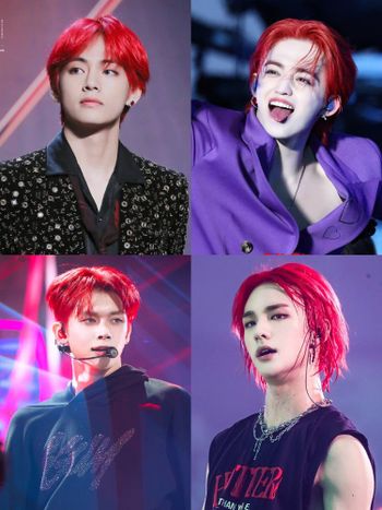韓網熱議7位最適合紅髮造型的KPOP男偶像！V、S.COUPS太搶鏡，然竣獲封人間調色盤！