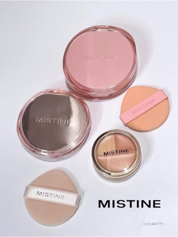 ♡MISTINE 蜜絲婷♡ꫛꫀꪝ霧光精華氣墊粉霜、三色遮瑕盤、絨霧羽感蜜粉餅💕