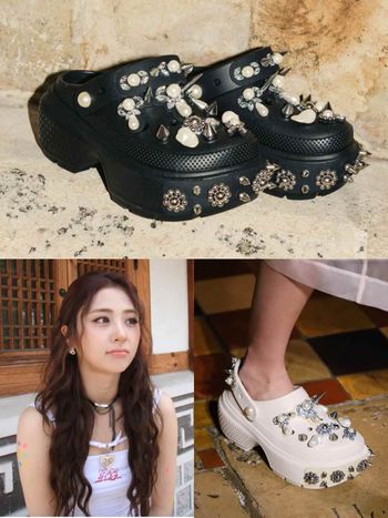 Crocs洞洞鞋天花板來了！Simone Rocha聯名高跟珍珠款台灣買得到！許允眞大長腿靠它！
