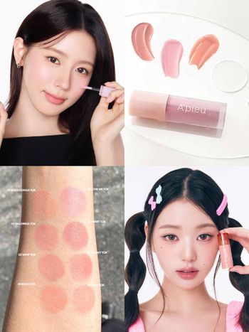 2025韓系彩妝趨勢！別再用腮紅粉、張員瑛、薇娟都換成「液態腮紅」，水光粉嫩肌這樣打造！