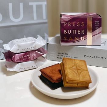 ▫️東京▫️今日吃「PRESS BUTTER SAND」生奶油與生焦糖夾心的人氣伴手禮