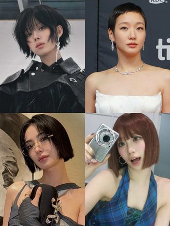 2024秋季韓星短髮盤點！Winter酷跩狼尾剪、NANA性感一刀切、金高銀真的沒在怕、太敢剪了！