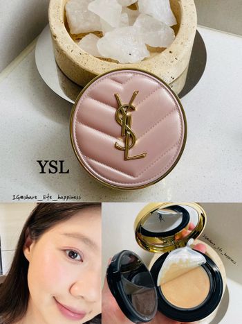 ♡清透光采&奢華的完美結合♡ ｜這個妝感我太滿意了｜ft.YSL粉氣墊 粉圓管潤唇膏