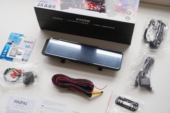 PAIPAI 拍拍 2K星光級WIFI+GPS雙鏡頭A550D流媒體OTA行車記錄器(贈64G專卡) 