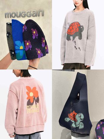 兩大火紅台牌聯名！mouggan X PLATEAU STUDIO烏龜毛衣、大花衛衣好看到發瘋！