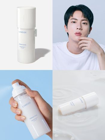 LANEIGE全球狂銷保濕「天才水」回歸！買牛奶水組合送「Jin迷你寫真冊」，蝦皮、momo也買得到！