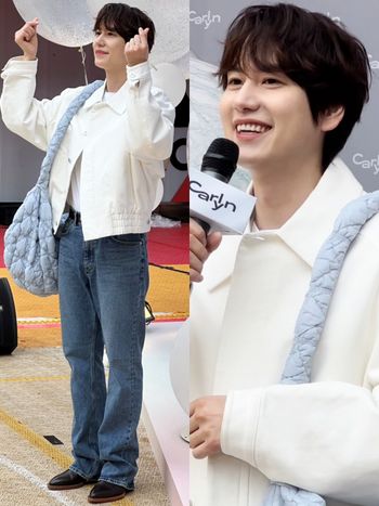 本人更帥！Super Junior圭賢快閃信義區「雲朵包CARLYN」心疼粉絲淋雨太感人！